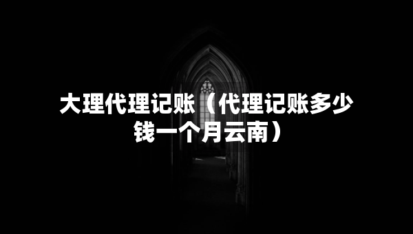 大理代理记账（代理记账多少钱一个月云南）