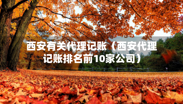 西安有关代理记账（西安代理记账排名前10家公司）