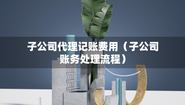 子公司代理记账费用（子公司账务处理流程）