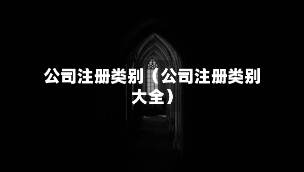 公司注册类别（公司注册类别大全）