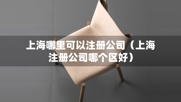上海哪里可以注册公司（上海注册公司哪个区好）