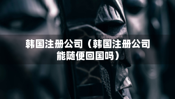韩国注册公司（韩国注册公司能随便回国吗）