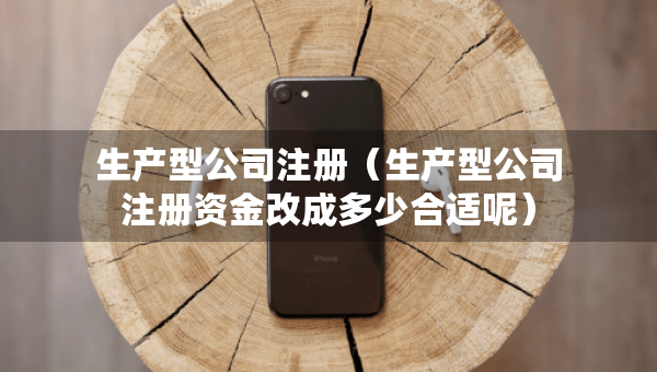 生产型公司注册（生产型公司注册资金改成多少合适呢）