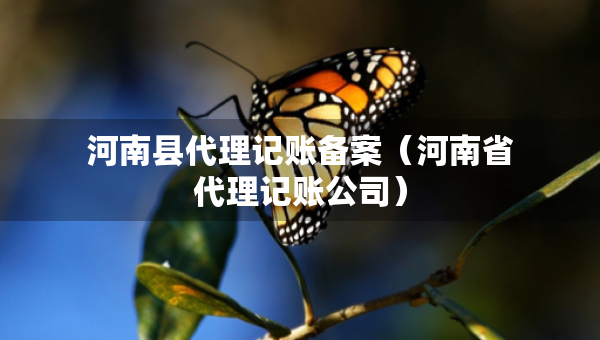 河南县代理记账备案（河南省代理记账公司）