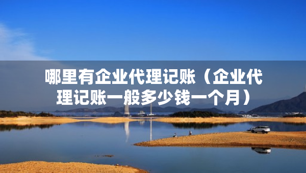 哪里有企业代理记账(企业代理记账一般多少钱一个月) 哪里有企业代理记账(企业代理记账一般多少钱一个月)