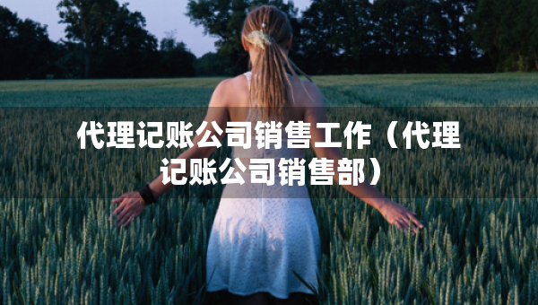 代理记账公司销售工作（代理记账公司销售部）