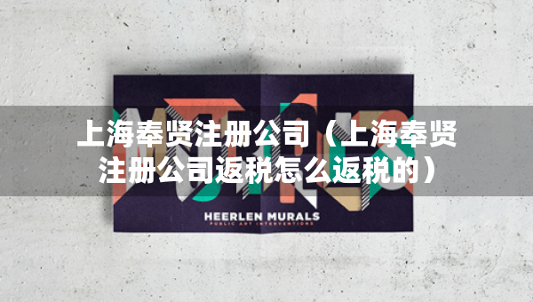 上海奉贤注册公司（上海奉贤注册公司返税怎么返税的）