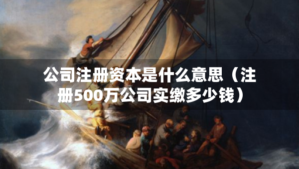 公司注册资本是什么意思（注册500万公司实缴多少钱）