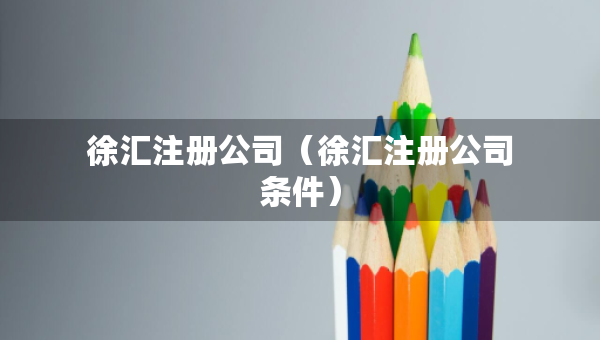 徐汇注册公司（徐汇注册公司条件）