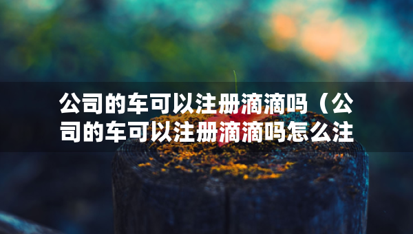 公司的车可以注册滴滴吗（公司的车可以注册滴滴吗怎么注册）