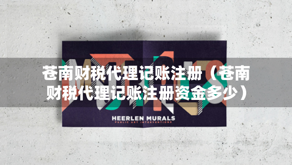 苍南财税代理记账注册（苍南财税代理记账注册资金多少）