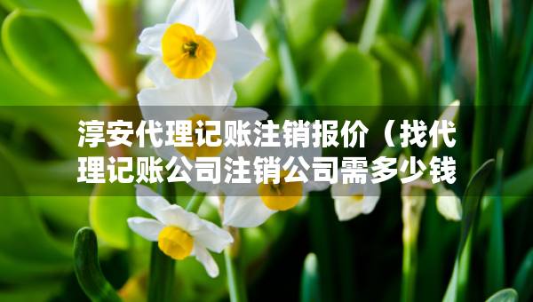 淳安代理记账注销报价（找代理记账公司注销公司需多少钱）