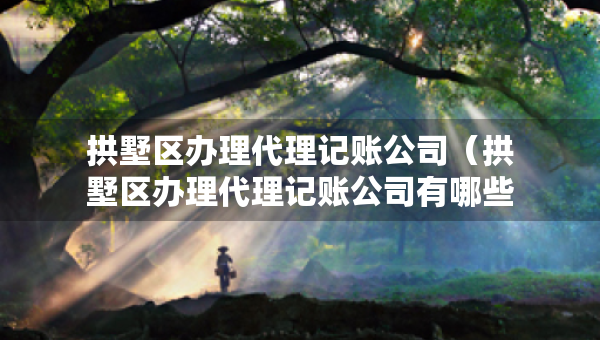 拱墅区办理代理记账公司（拱墅区办理代理记账公司有哪些）