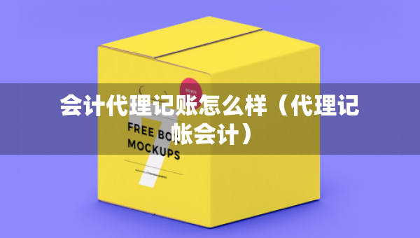 会计代理记账怎么样（代理记帐会计）