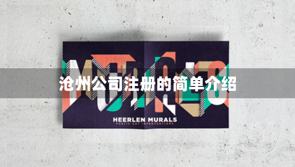 沧州公司注册的简单介绍