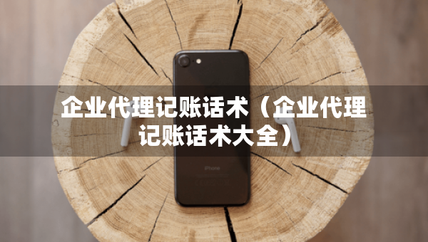 企业代理记账话术（企业代理记账话术大全）