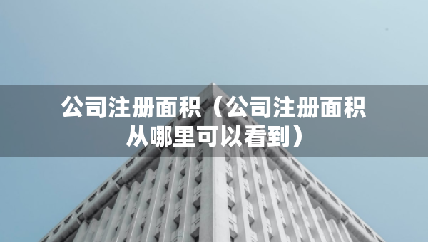 公司注册面积（公司注册面积从哪里可以看到）