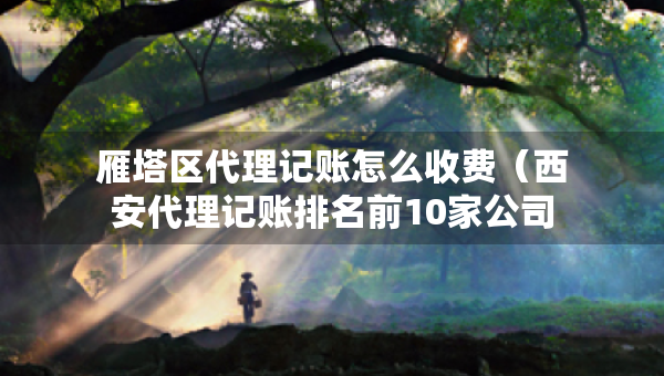 雁塔区代理记账怎么收费（西安代理记账排名前10家公司）