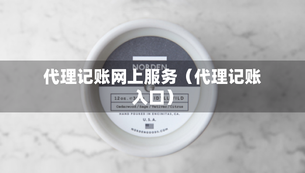 代理记账网上服务（代理记账入口）