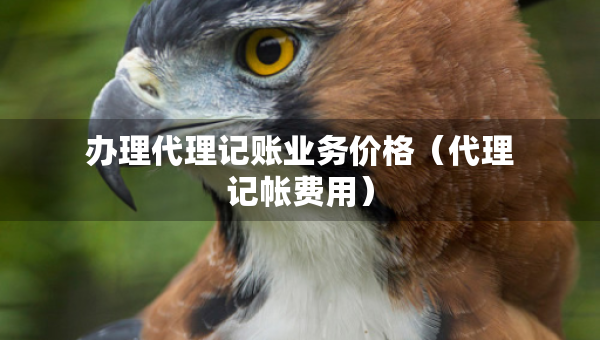 办理代理记账业务价格（代理记帐费用）