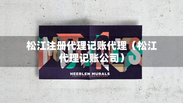 松江注册代理记账代理（松江代理记账公司）