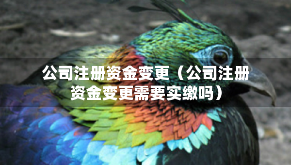公司注册资金变更（公司注册资金变更需要实缴吗）