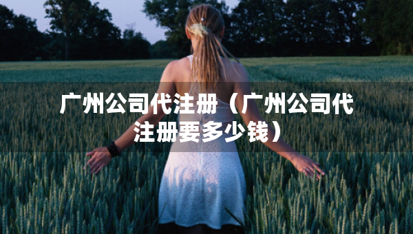 广州公司代注册（广州公司代注册要多少钱）