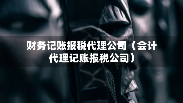 财务记账报税代理公司（会计代理记账报税公司）