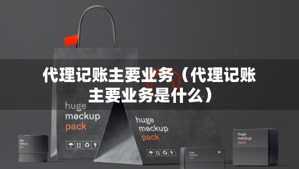 代理记账主要业务（代理记账主要业务是什么）
