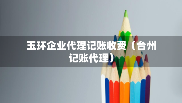 玉环企业代理记账收费（台州记账代理）