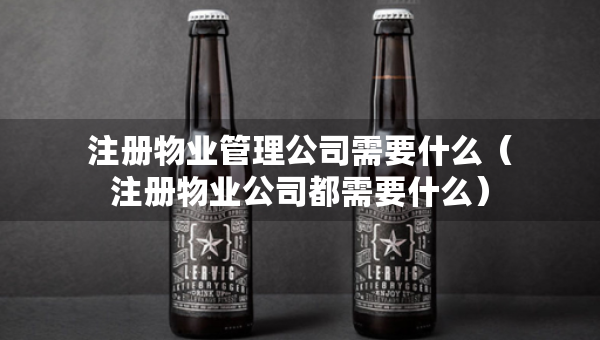 注册物业管理公司需要什么（注册物业公司都需要什么）