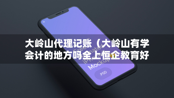 大岭山代理记账（大岭山有学会计的地方吗全上恒企教育好）