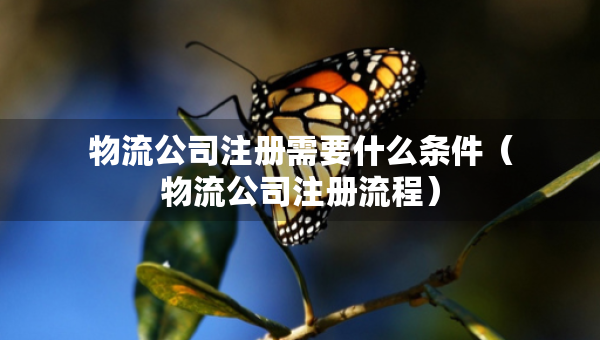 物流公司注册需要什么条件（物流公司注册流程）