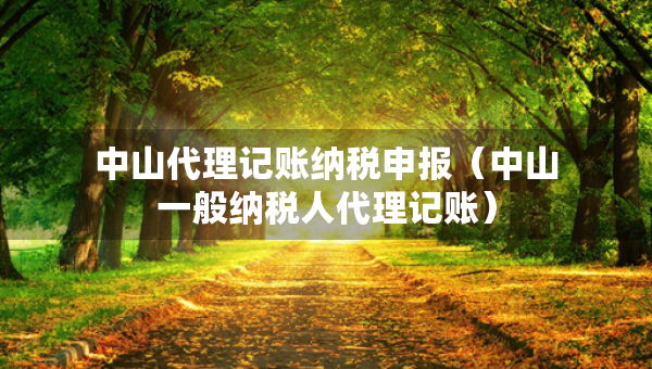 中山代理记账纳税申报（中山一般纳税人代理记账）