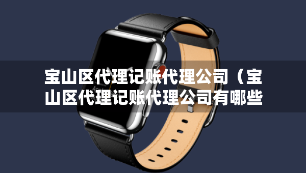 宝山区代理记账代理公司（宝山区代理记账代理公司有哪些）