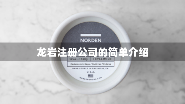 龙岩注册公司的简单介绍