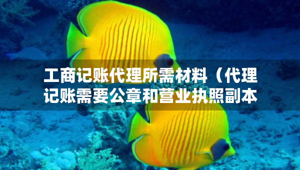 工商记账代理所需材料（代理记账需要公章和营业执照副本吗）