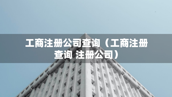 工商注册公司查询（工商注册查询 注册公司）