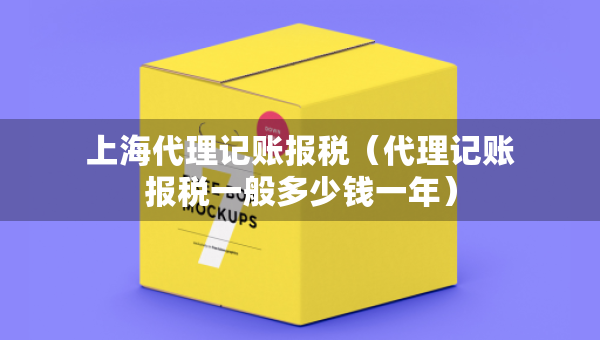 上海代理记账报税（代理记账报税一般多少钱一年）