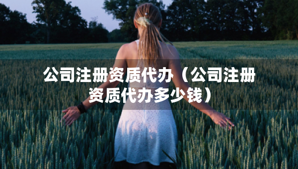 公司注册资质代办（公司注册资质代办多少钱）
