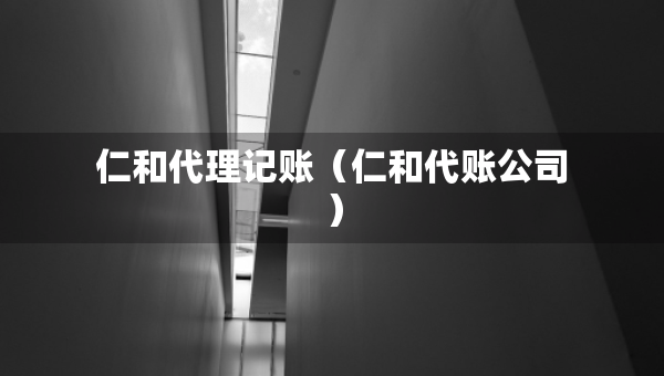 仁和代理记账（仁和代账公司）