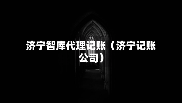 济宁智库代理记账（济宁记账公司）