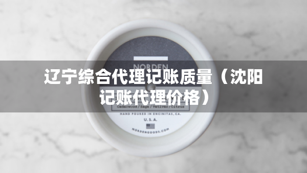 辽宁综合代理记账质量（沈阳记账代理价格）