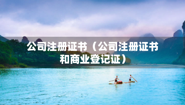 公司注册证书（公司注册证书和商业登记证）