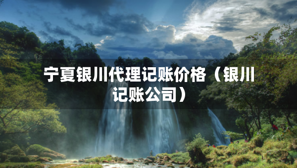 宁夏银川代理记账价格（银川记账公司）