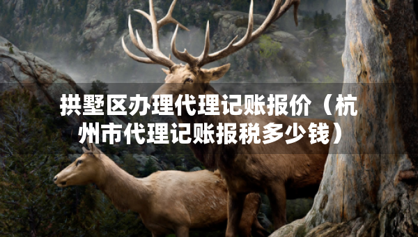 拱墅区办理代理记账报价（杭州市代理记账报税多少钱）