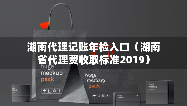 湖南代理记账年检入口（湖南省代理费收取标准2019）