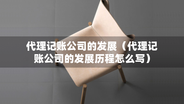 代理记账公司的发展（代理记账公司的发展历程怎么写）