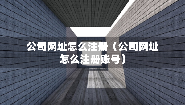 公司网址怎么注册（公司网址怎么注册账号）