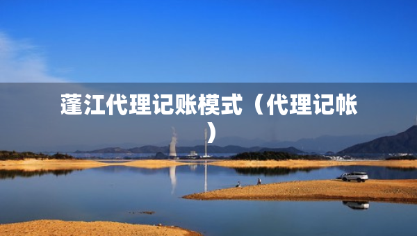 蓬江代理记账模式（代理记帐）